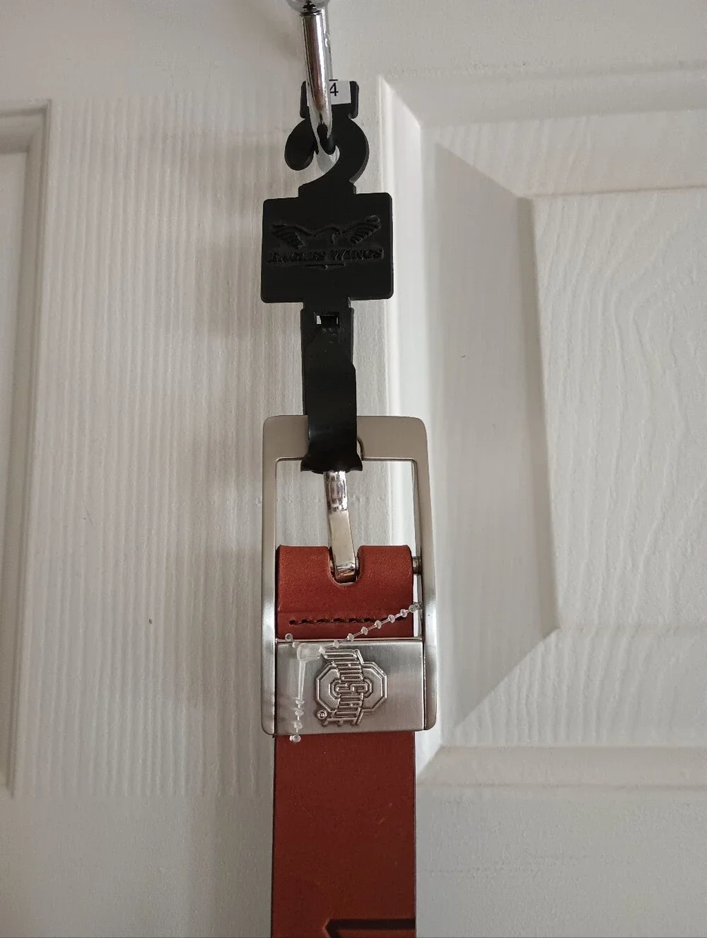 Eagles Wings Ohio State Buckeyes Brandish brown leather belt Size 34